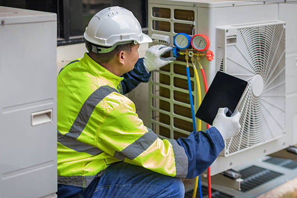 Professional Ac Installation technician working in Union Springs, NY